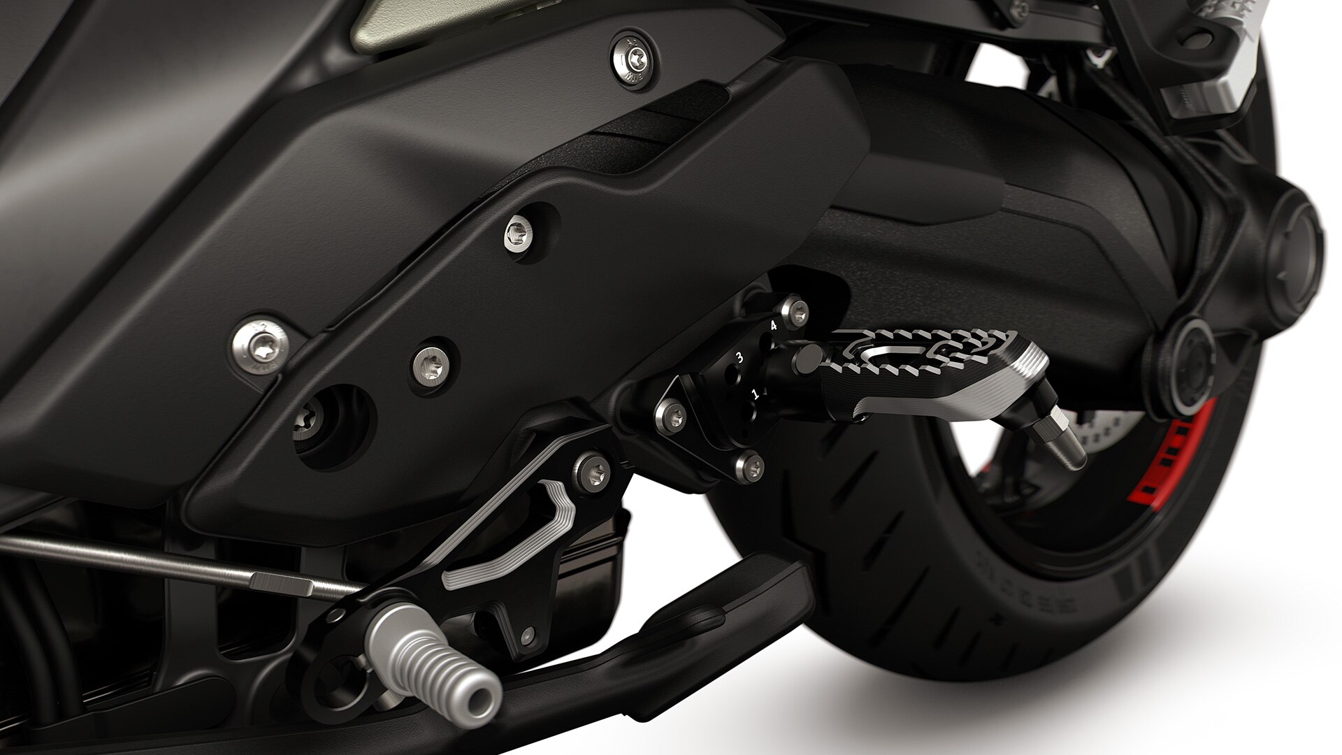 Регулируемата система за опора на крака на R 1300 RS от BMW Motorrad